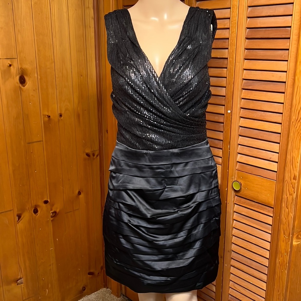 Express Black Sequin Dress